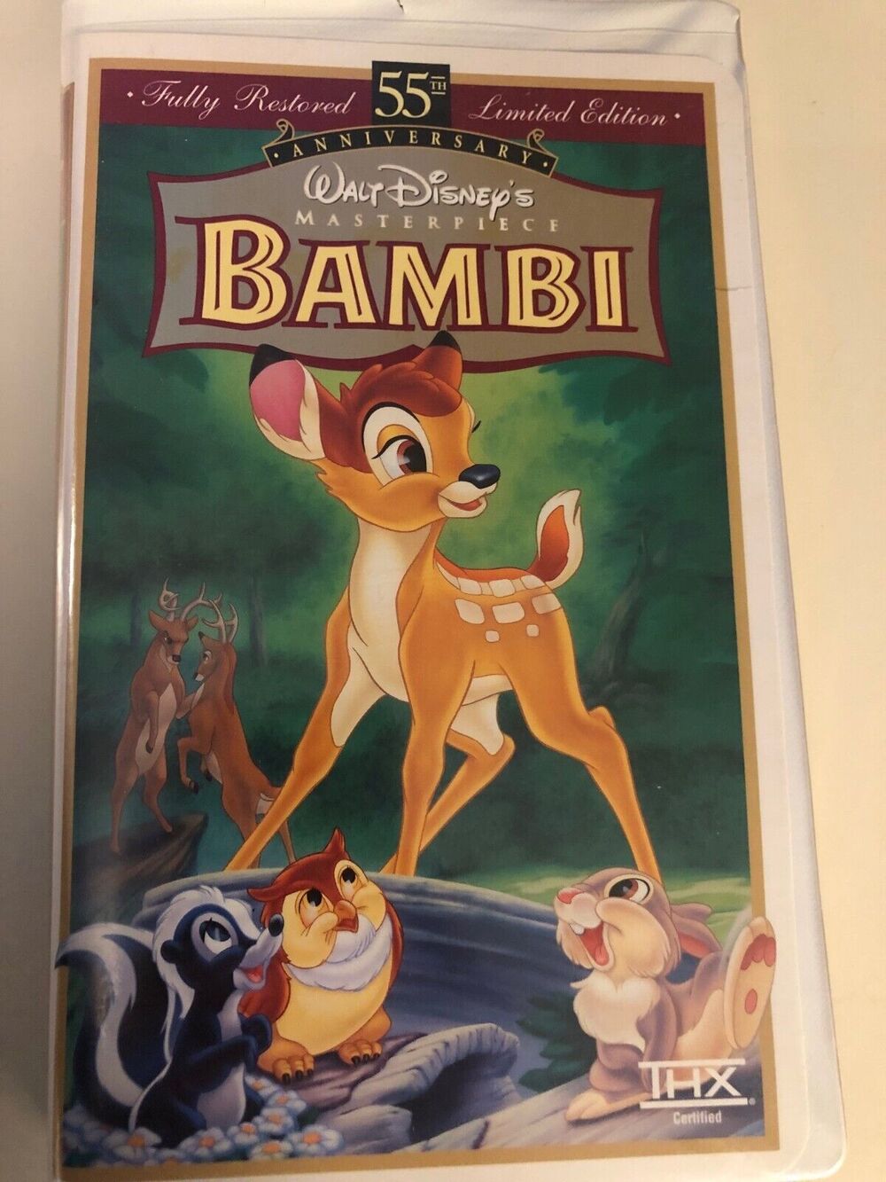 Walt Disney Masterpiece Bambi Fully Restored 55th Limited Edition VHS